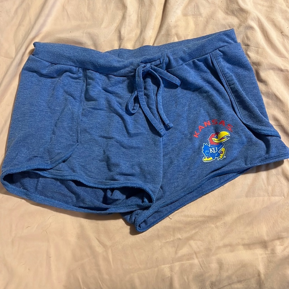 KU sweatshort pajama bottom